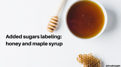 Added Sugars Labeling for Honey and Maple Syrup: A Less-Sticky Situation
