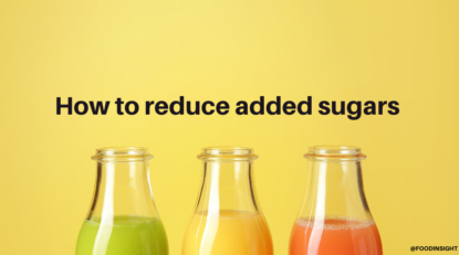 How to reduce added sugars